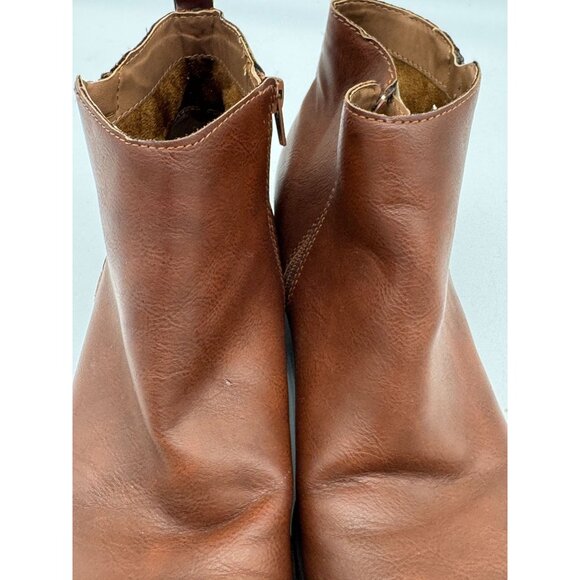 BOC Women's Waterproof Leather Ankle Boots Size 10 M Brown Side Zipper Casual - Picture 8 of 16